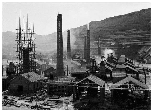 1960年大炼钢铁的年代,淄博钢铁厂,焦厂历史老照片