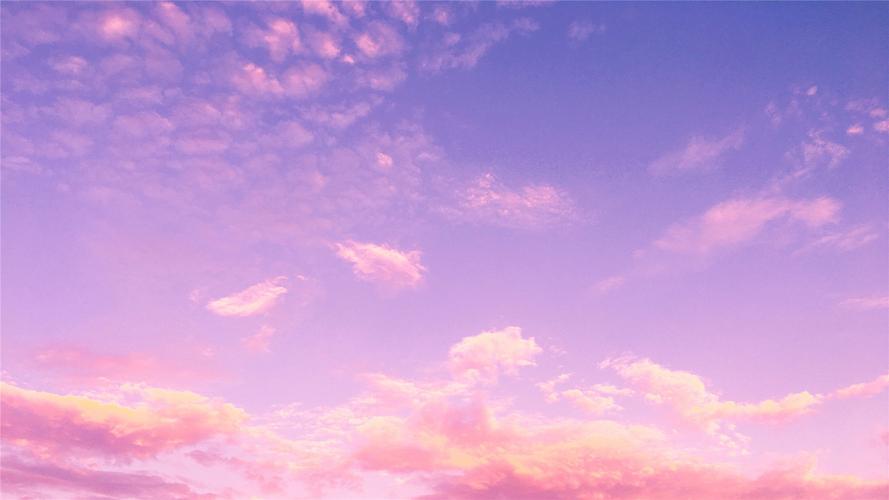 绝美紫色晚霞高清桌面壁纸,风景壁纸,唯美,高清,晚霞,天空,自然风光