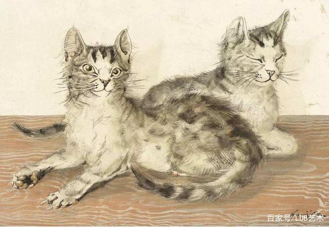 两位喜爱画猫的日本绘画巨擘