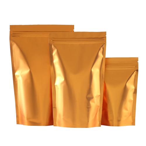 金色磨砂铝箔自立自封袋包装袋咖啡豆袋粉末袋茶叶包装袋鱼饵袋