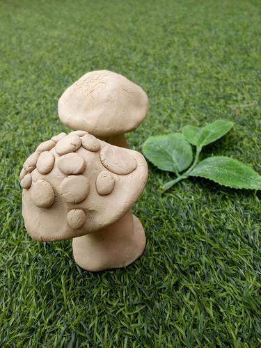 启源尤东幼儿园中班:陶泥制作美丽的 小蘑菇