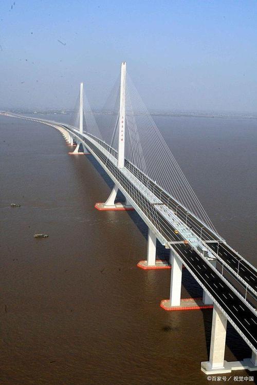 中国名桥系列;上海崇明岛大桥(七言律诗)