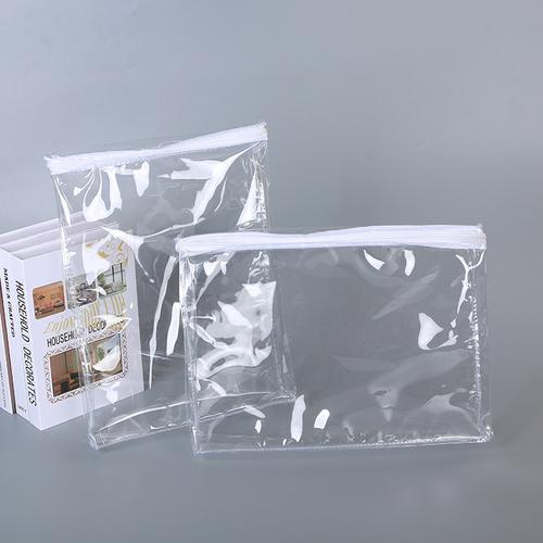 6万个厂家定制pvc塑料包装袋透明立体手提袋pvc旅行洗漱拉