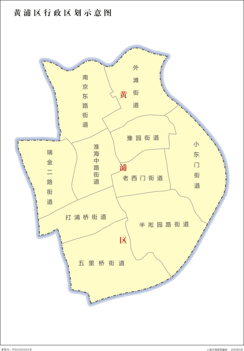 中华人民共和国-上海市行政区划地图