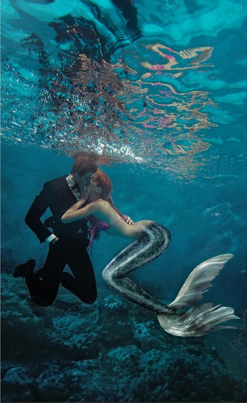 深圳玛莎莉莉水下婚纱照美人鱼系列-人像-摄影-设计作品-中国设计之窗