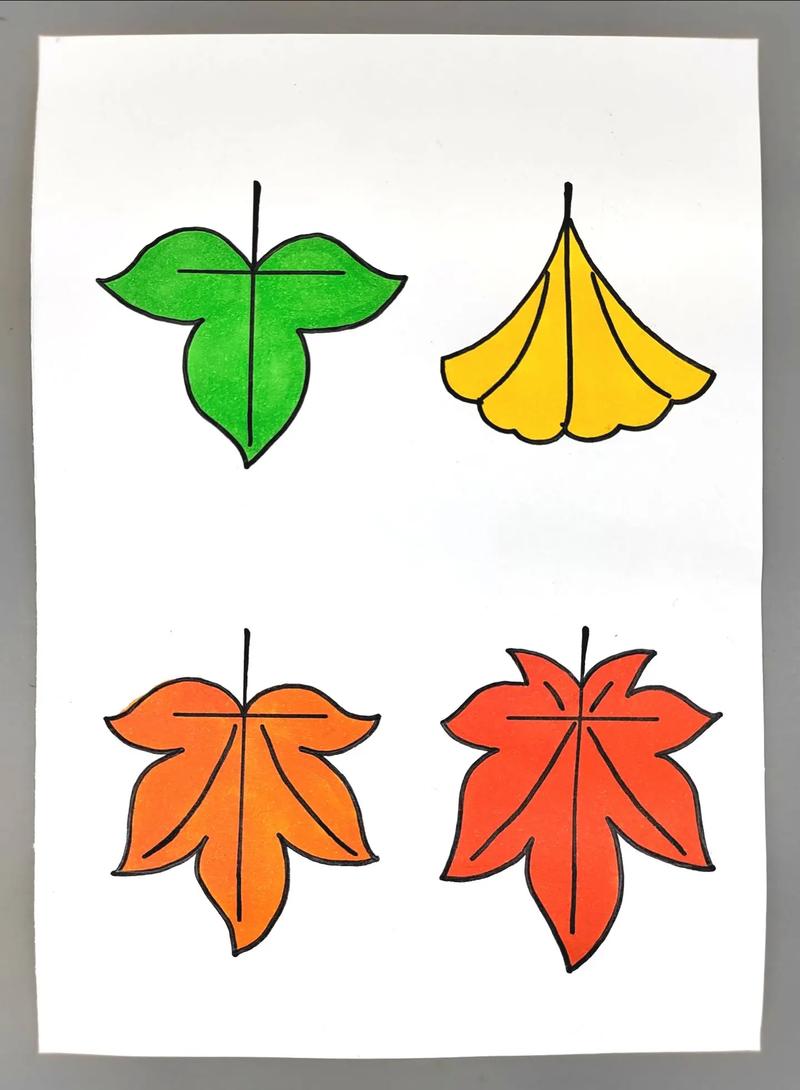 秋天来啦!教你用汉字画树叶,简单好看,快来试试吧#图文伙伴计 - 抖音
