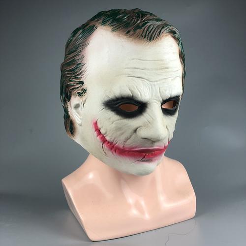 蝙蝠侠杰克小丑面具男小丑cos装扮万圣节黑暗骑士电影乳胶面具