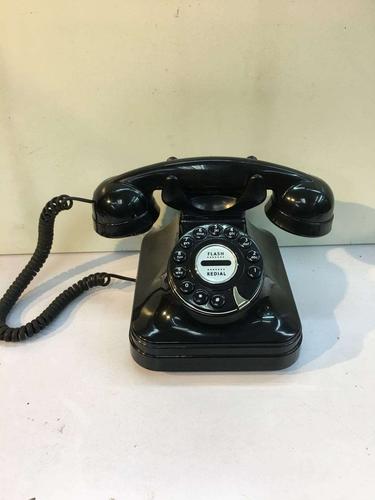 老式电话机手摇 民国转盘拨号古董座机摆件家用怀旧欧式美式仿古