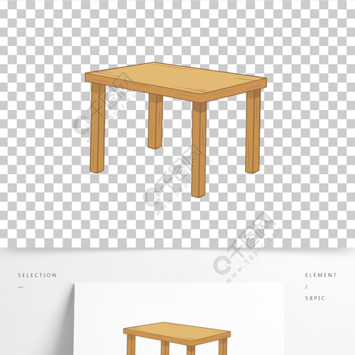 木制桌子家具卡通设计元素模板免费下载_psd格式_2000像素_编号397522