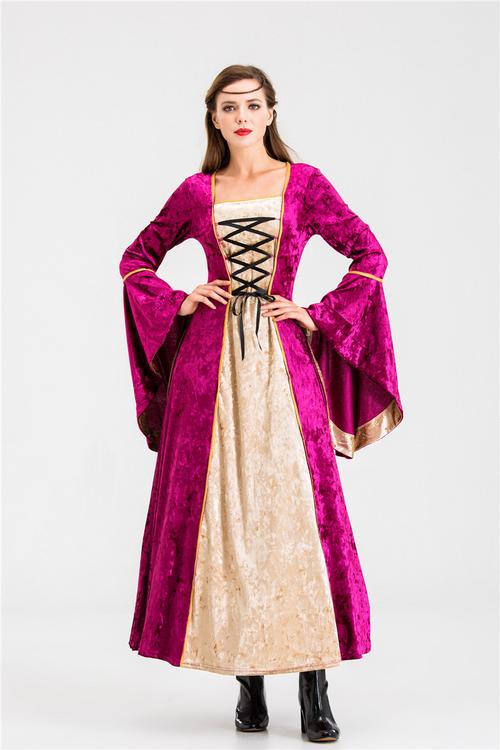 欧美欧洲复古宫廷服装贵族女王装万圣节化妆舞会公主演出服批发