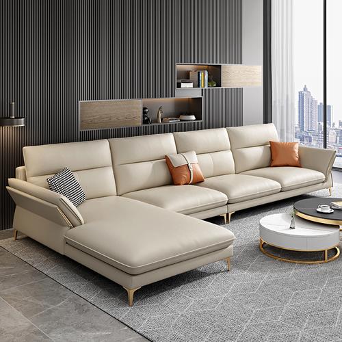 禧漫屋 沙发 意式极简真皮沙发乳胶客厅家具家居沙发组合现代简约大小