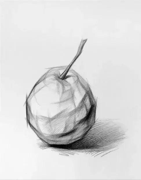 绘画~素描 静物常见的苹果你学会了吗?