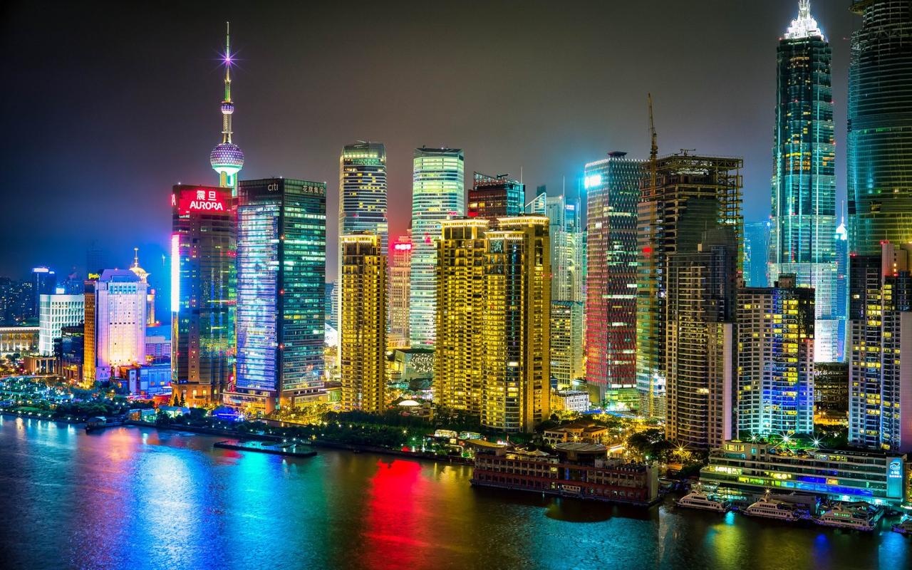 好看的中国城市魅力夜景风景电脑桌面壁纸第二辑,风景壁纸,唯美意境