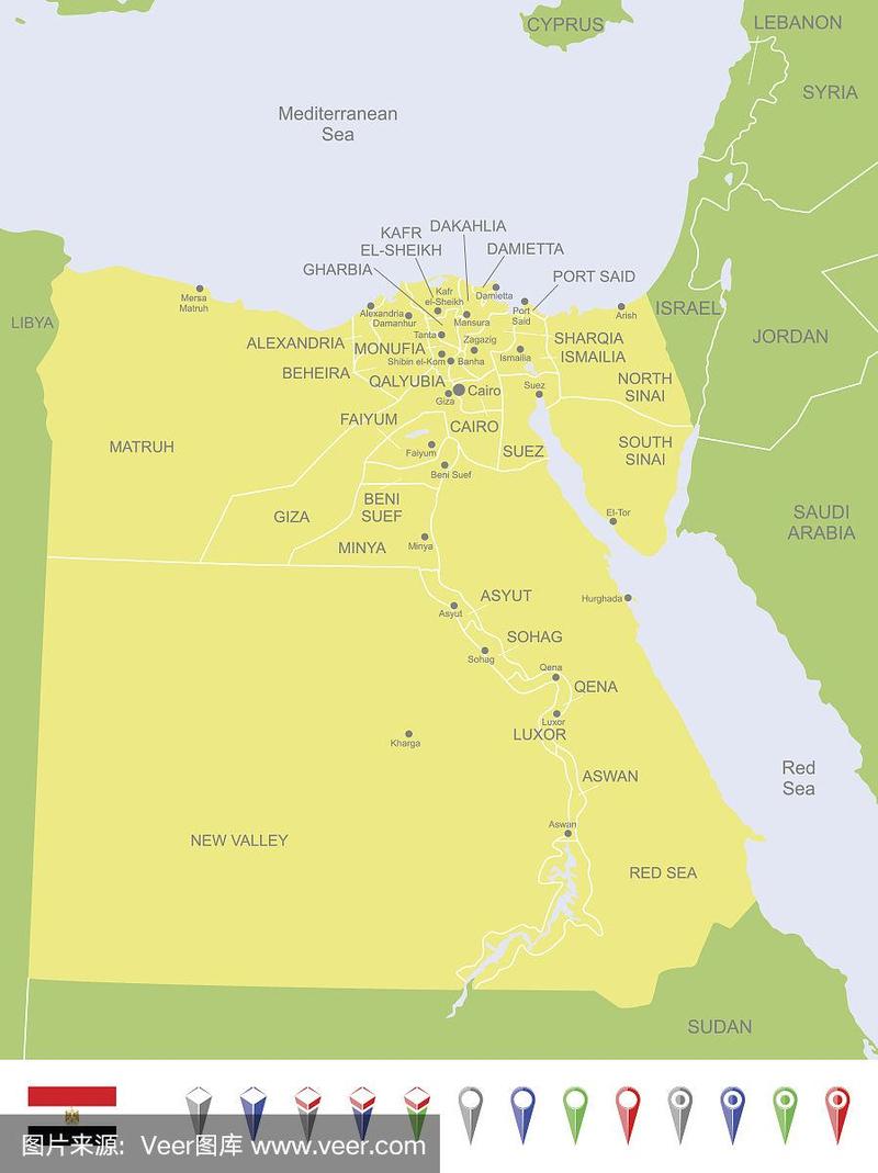 埃及的地图