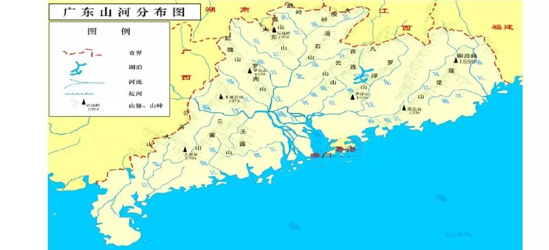 珠江水系由西江,北江,东江汇流而成,滋养着岭南大地的世代人民.