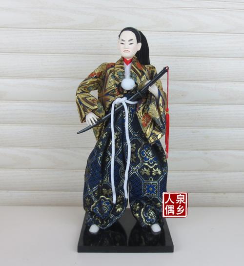 日本武士人偶娃娃 家居摆件工艺品 日式装饰品和服娃娃摆设男款