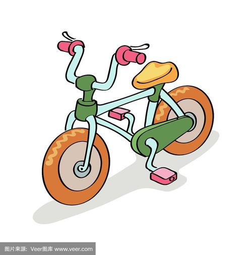 自行车的卡通