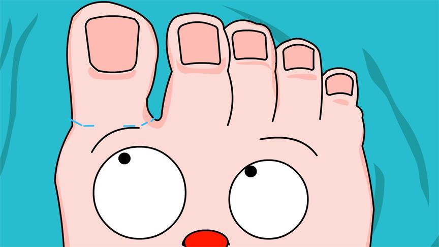动画卡通搞笑视频脚趾当手指味道令人销魂搞笑动画两个不嫌味道大