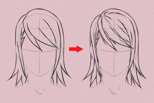 教你动漫女孩子头发的画法!