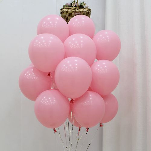 加厚亚光气球婚礼婚庆婚房布置粉色气球生日百天满月派对装饰气球