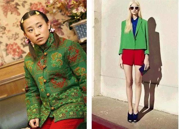 比如红绿搭配 乡土棉袄和同样红绿搭配 时尚服装,他们真正的区别也许