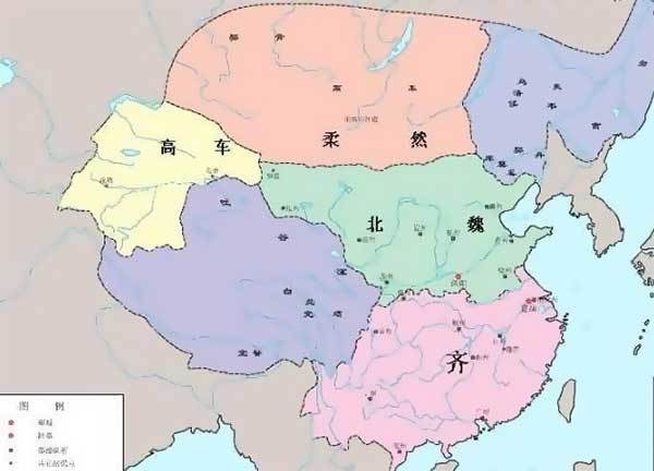 自十六国后期起,北魏王朝为扩充势力范围以统一北方,柔然可汗为掠夺魏