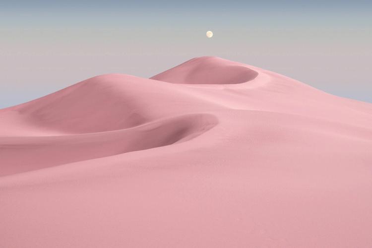 粉色沙漠温柔治愈系壁纸