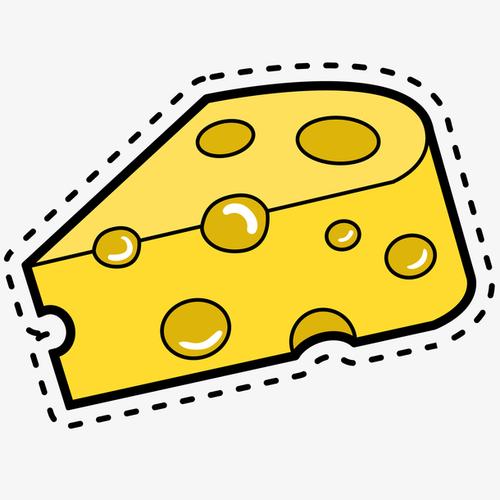 美味奶酪矢量插画