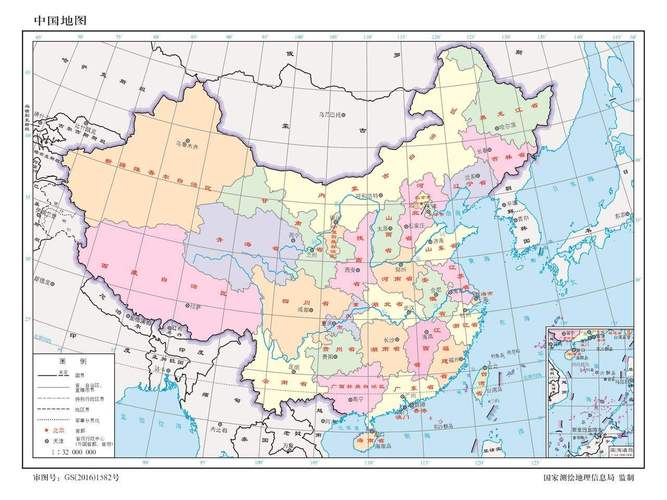 中国地图全图各省各市电子版