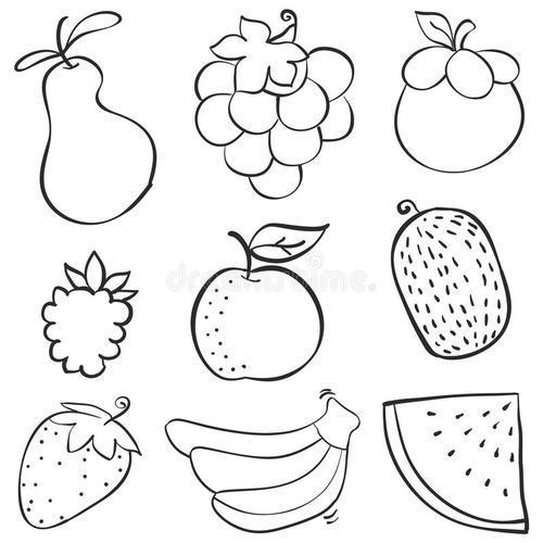 食物水果的简笔画
