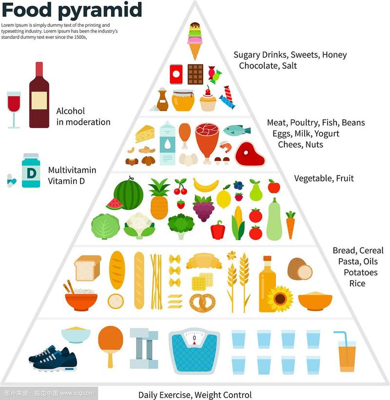 食物指南金字塔健康饮食