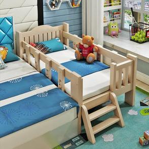 婴儿省空间可移动加拼儿童床加强幼儿床卧室宝宝护栏男孩带收纳