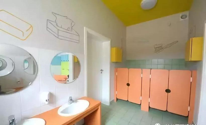 环创布置幼儿园卫生间这样设计让孩子爱上洗手