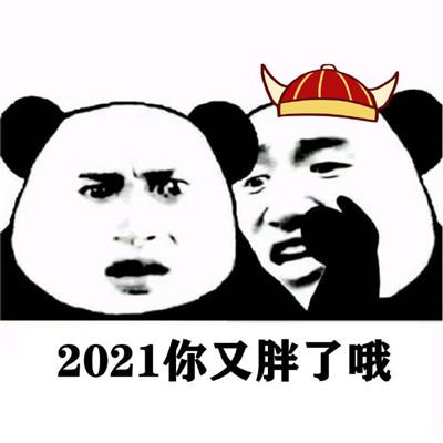 2021最新颖的熊猫头新年表情包 一个人宇宙限量版售的快乐_6