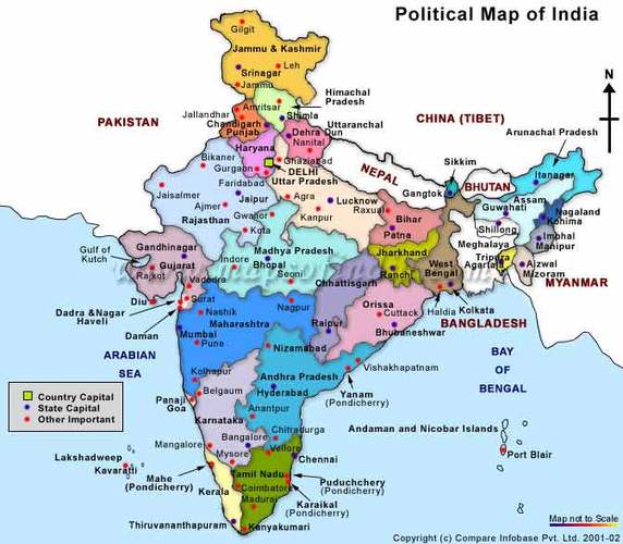 印度行政区划