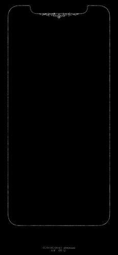 iphone x和xs边框发光壁纸大全 苹果x/xs黑色发光壁纸下载