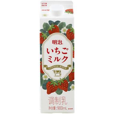 meiji明治草莓牛乳900ml草莓900mlplus