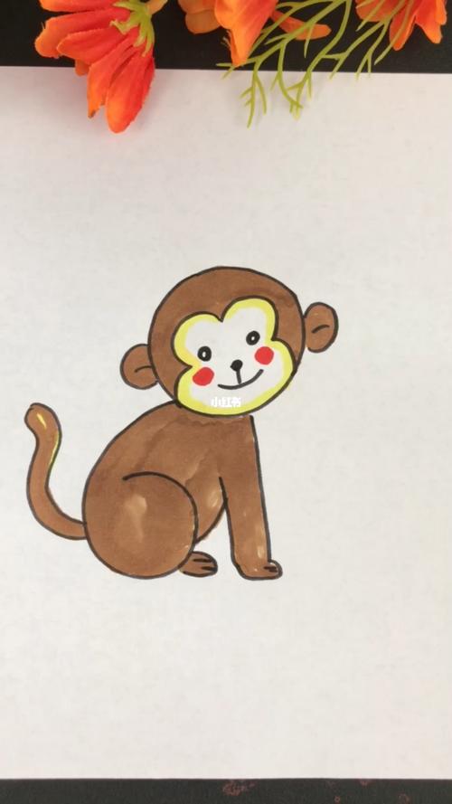 小猴子简笔画