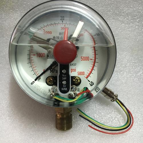 径向磁敏电接点24v耐震电接点压力表耐震磁敏电接点表ynmc100