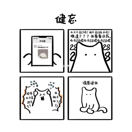 笔记灵感  #四格漫画  #好看的漫画推荐  #简笔画  #生活薯  #健忘