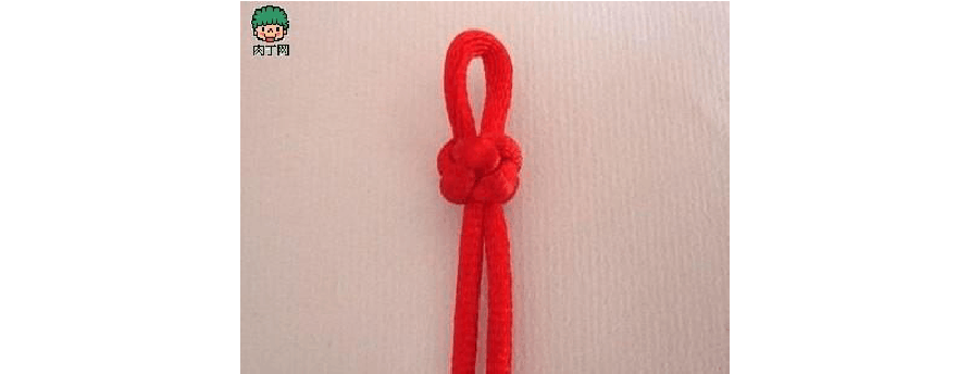 简单红绳手链编法图解