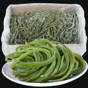 盐渍海带丝10斤 新鲜绿色长丝荣成海带免煮海白菜半干货