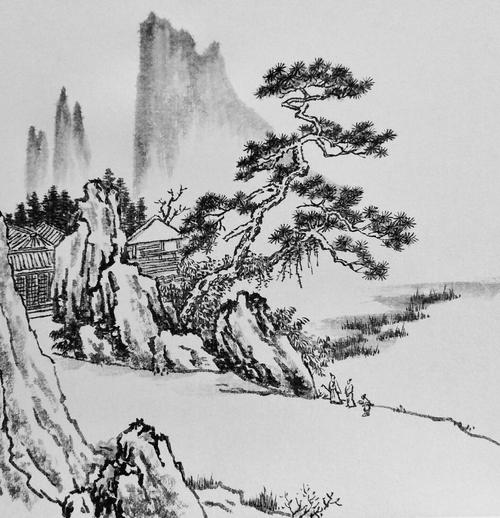 中国画,中国山水画,中国写意山水画