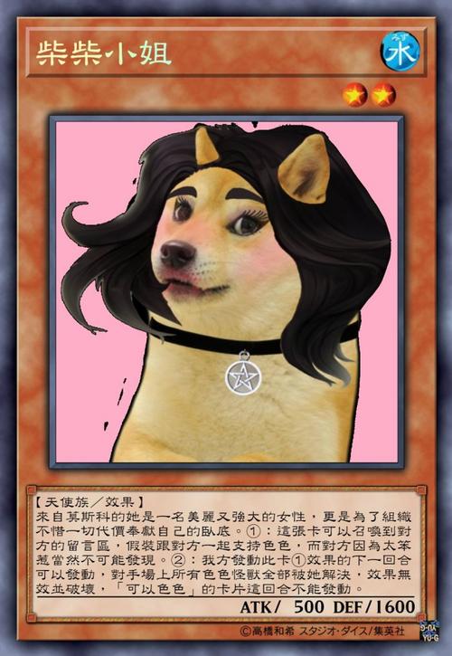 网友制作色色柴犬卡册,收录上百张柴犬《游戏王》卡!