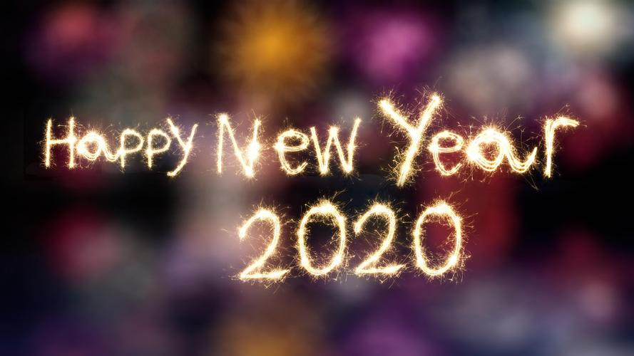 2020年新年快乐创意图片桌面壁纸