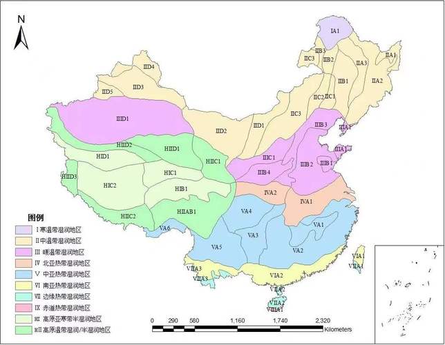 中国温度带地理区划