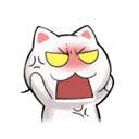 [猫斯拉表情之愤怒] - #qq表情##猫斯拉# - 猫斯拉qq表情是一只白色的