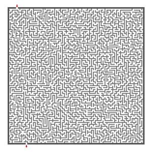 复杂复杂的方形迷宫照片