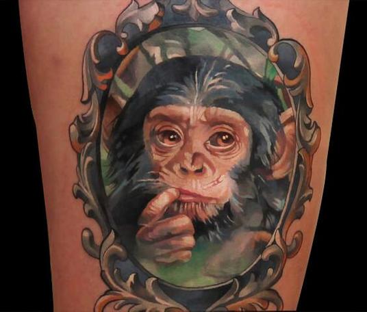 猴子纹身的寓意含义:十几款精选猴子纹身图案赏析