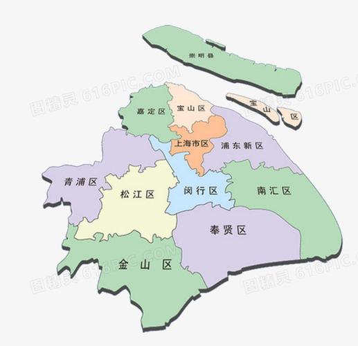 上海行政区地图图片免费下载_png素材_编号z62irre4x_图精灵